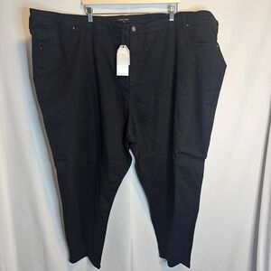 Universal‎ Standard Seine Mid Rise Skinny 27" Solid Black Womens Size 36